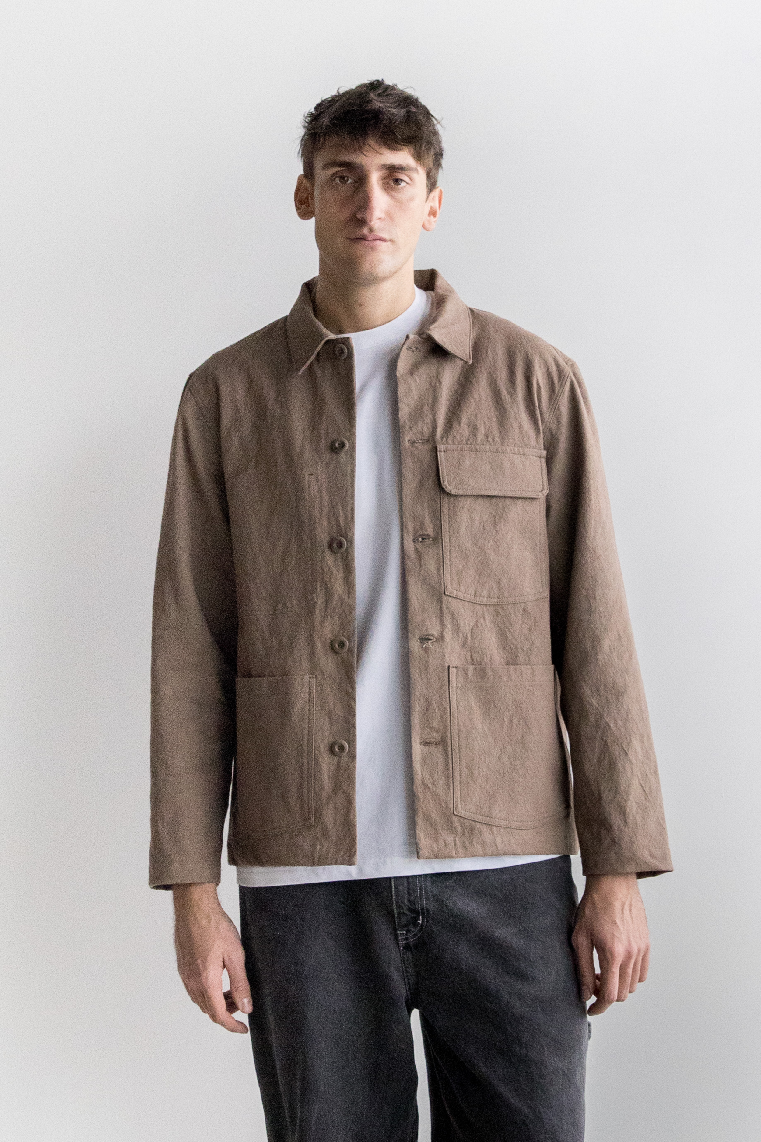 WORK COAT _ WASHED BROWN — Saturday Project
